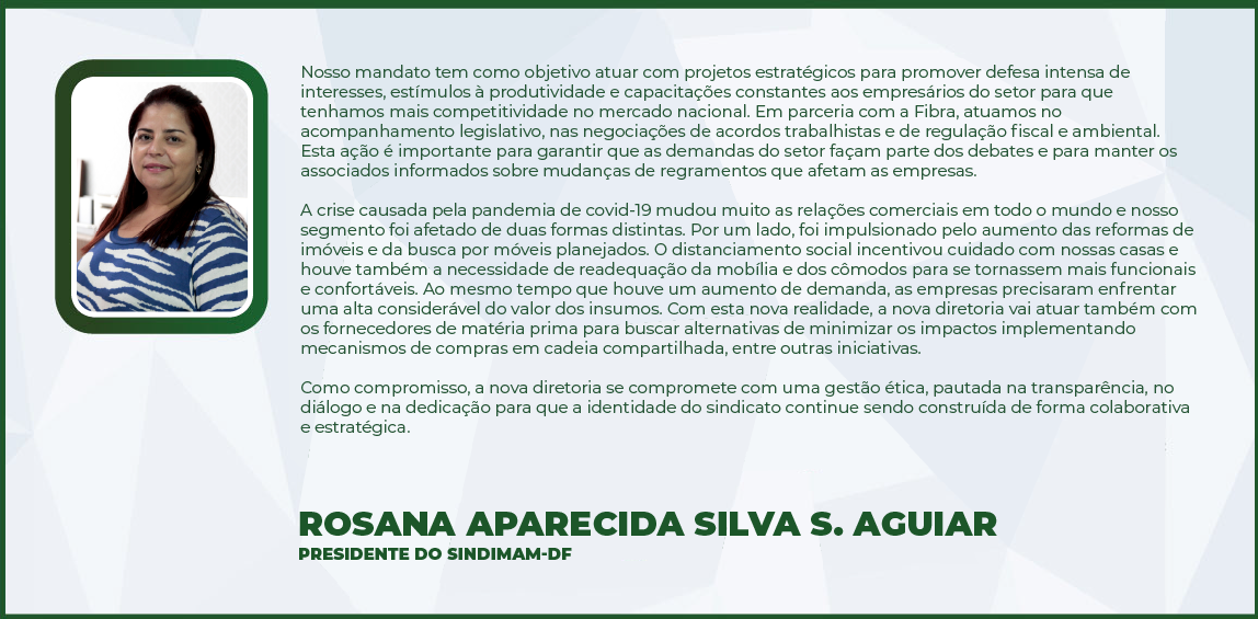 ROSANA APARECIDA SILVA S. AGUIAR Presidente do Sindimam DF 0.1