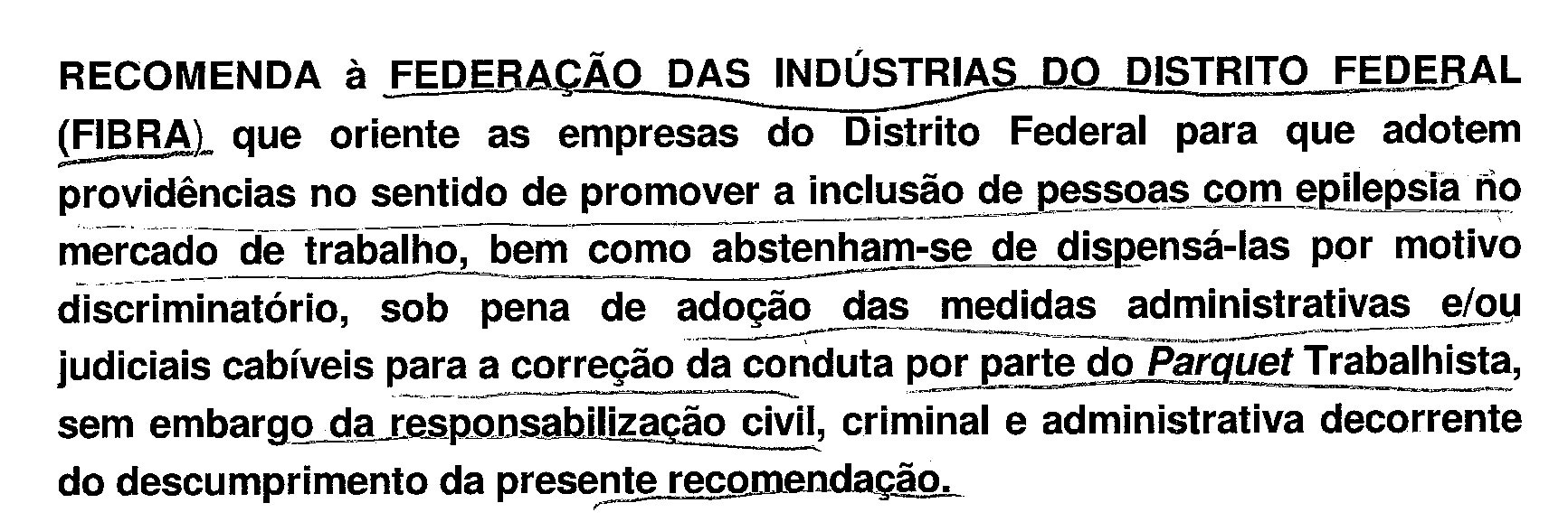 Recomendacao MPT
