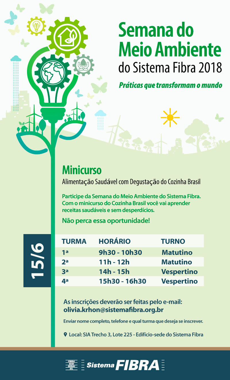 Cozinha Brasil Semana do Meio Ambiente fibra